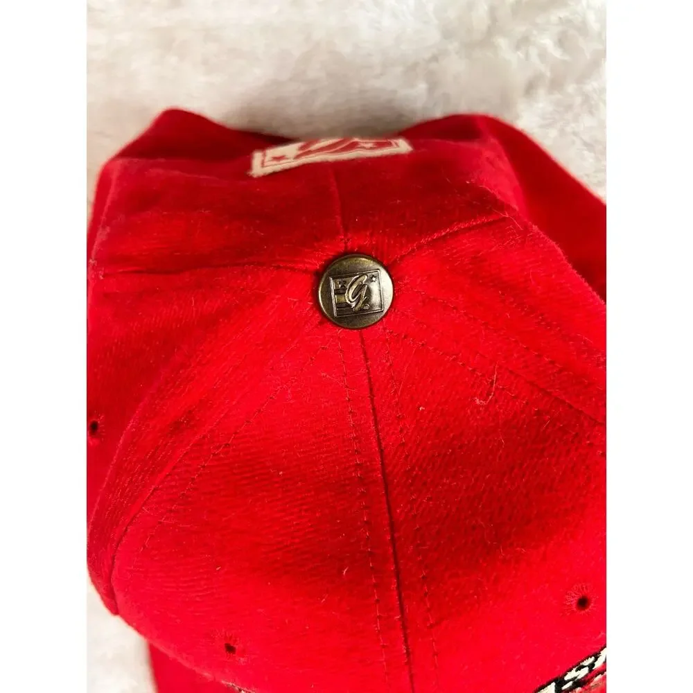 Vintage 1990's Nebraska Cornhuskers Hat Cap Strap back OSFM The Game Red White